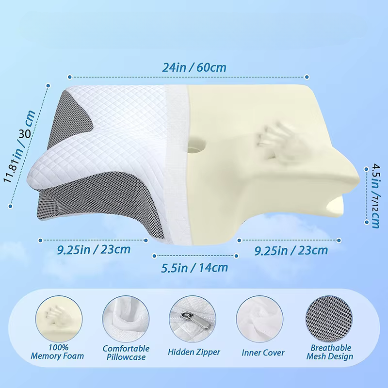 ErgoAlign™ Orthopedic Memory Foam Pillow